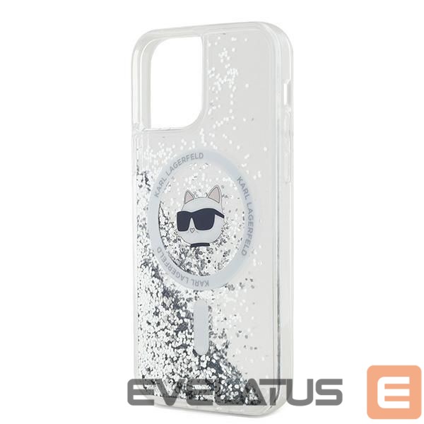 Other Phone Accessory Karl Lagerfeld Karl Lagerfeld Liquid Glitter Choupette Head MagSafe Case for iPhone 12 / 12 Pro - Transparent