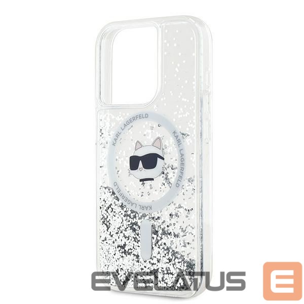 Other Phone Accessory Karl Lagerfeld Karl Lagerfeld Liquid Glitter Choupette Head MagSafe case for iPhone 13 Pro / 13 - transparent