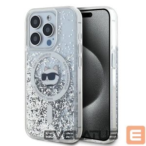 Other Phone Accessory Karl Lagerfeld  Karl Lagerfeld Liquid Glitter Choupette Head MagSafe case for iPhone 14 Pro Max - transparent 