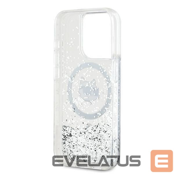 Other Phone Accessory Karl Lagerfeld Karl Lagerfeld Liquid Glitter Choupette Head MagSafe case for iPhone 14 Pro Max - transparent