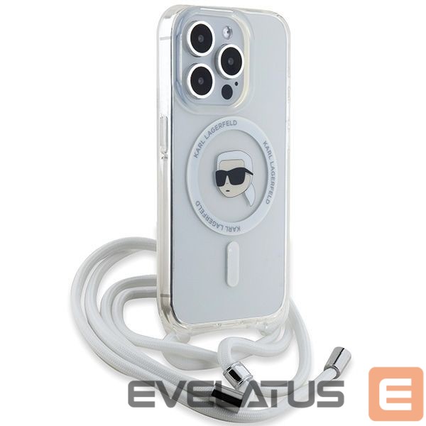 Other Phone Accessory Karl Lagerfeld Karl Lagerfeld Crossbody IML Karl Head MagSafe case for iPhone 15 Pro - transparent