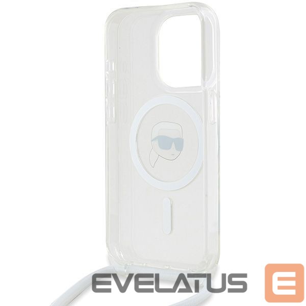Other Phone Accessory Karl Lagerfeld Karl Lagerfeld Crossbody IML Karl Head MagSafe case for iPhone 15 Pro - transparent