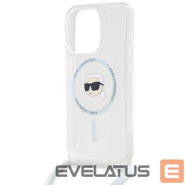Other Phone Accessory Karl Lagerfeld Karl Lagerfeld Crossbody IML Karl Head MagSafe case for iPhone 15 Pro - transparent