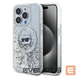 Other Phone Accessory Karl Lagerfeld  Karl Lagerfeld Liquid Glitter Choupette Head MagSafe case for iPhone 15 Pro - transparent 
