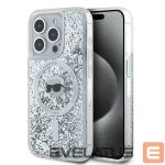 Other Phone Accessory Karl Lagerfeld  Karl Lagerfeld Liquid Glitter Karl Head MagSafe case for iPhone 15 Pro - transparent 