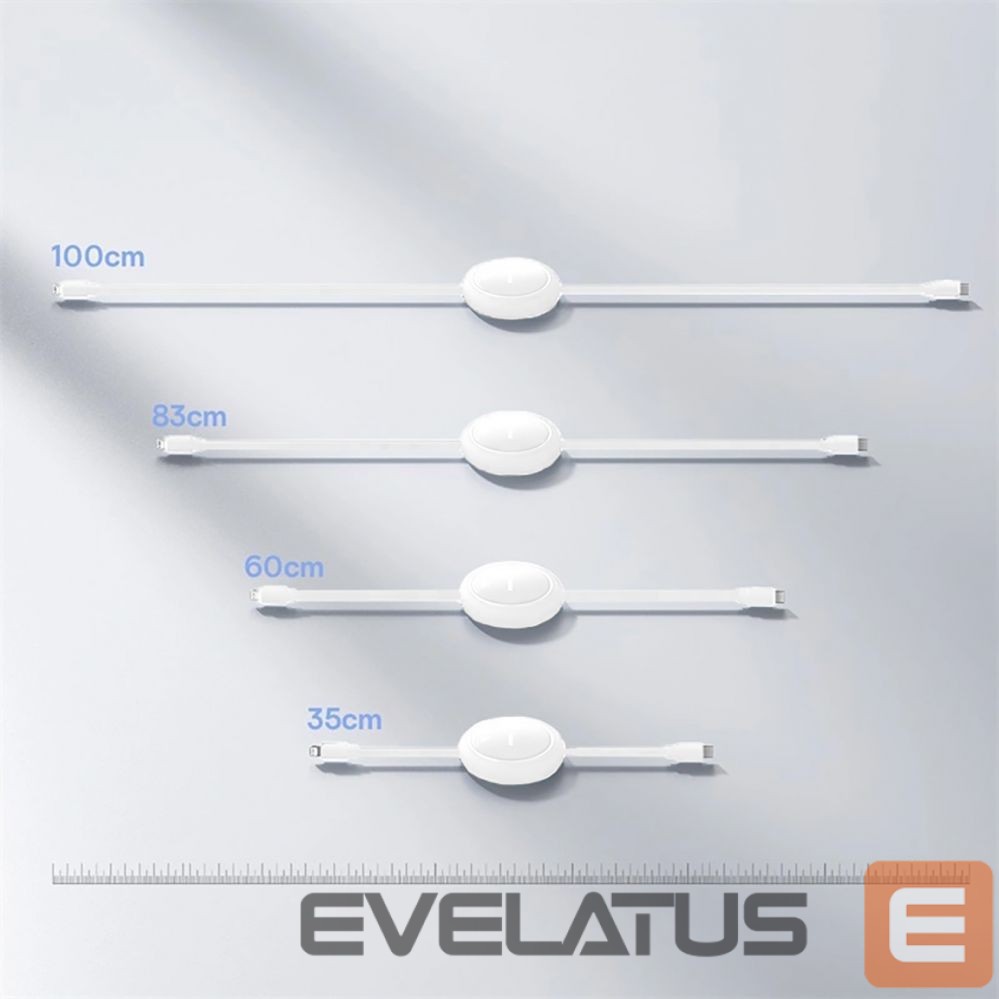 Cable Baseus Baseus Free2Pull Cable Retractable USB-C / Lightning 20W 1m - White