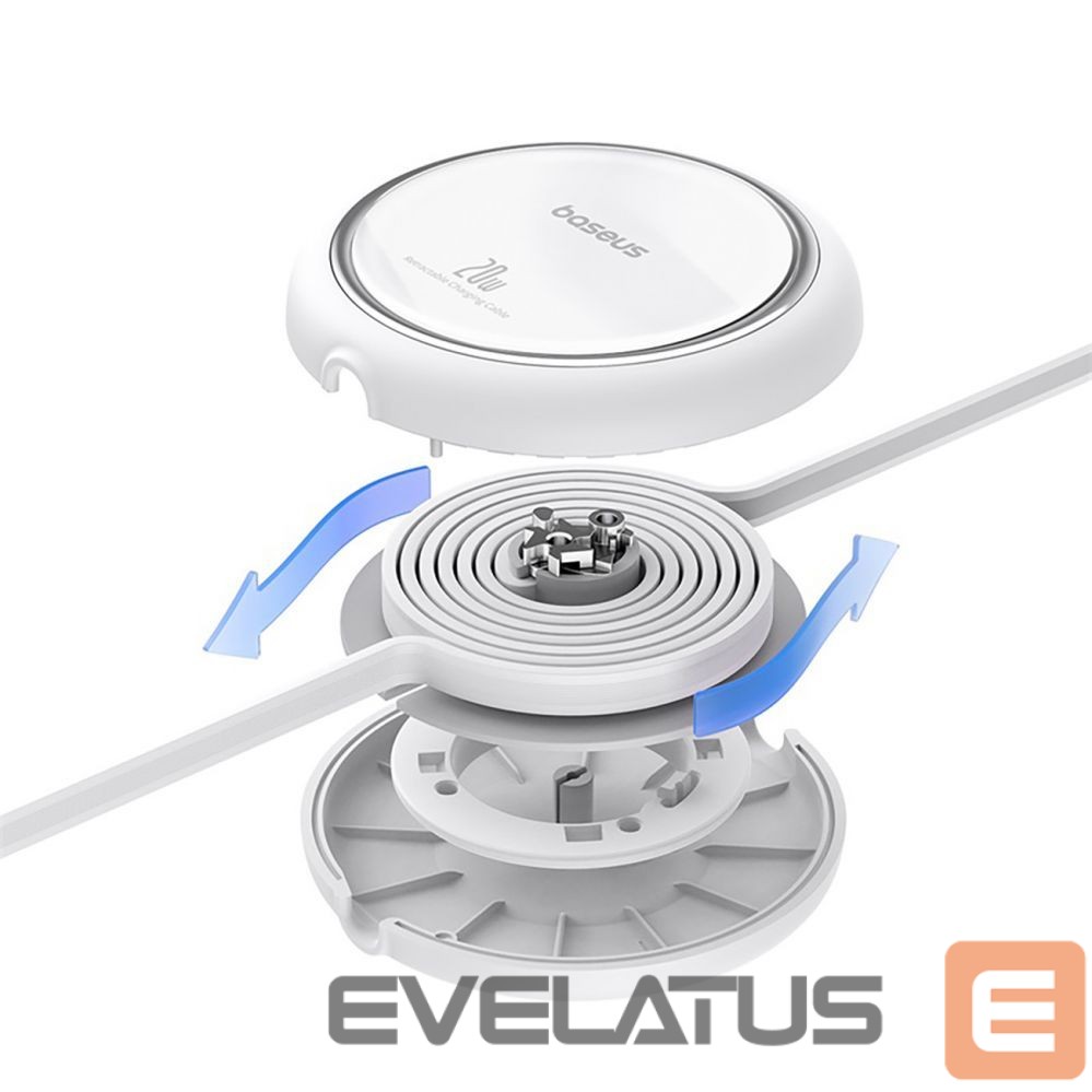 Cable Baseus Baseus Free2Pull Cable Retractable USB-C / Lightning 20W 1m - White