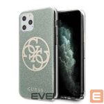 Back panel cover Guess  Guess GUHCN58PCUGLKA iPhone 11 Pro khaki hard case 4G Circle Glitter