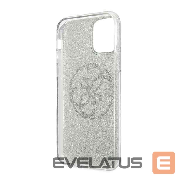 Back panel cover Guess Guess GUHCN58PCUGLKA iPhone 11 Pro khaki hard case 4G Circle Glitter