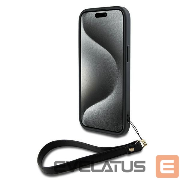 Other Phone Accessory DKNY DKNY Wrist Strap Stock Logo case for iPhone 14 / 15 / 13 - black