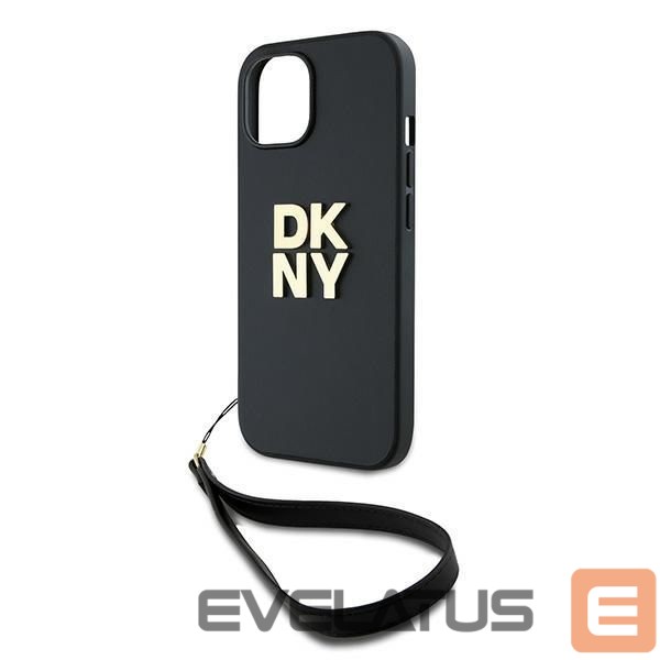 Other Phone Accessory DKNY DKNY Wrist Strap Stock Logo case for iPhone 14 / 15 / 13 - black