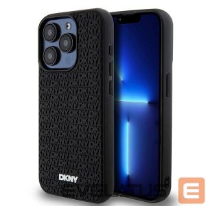 Other Phone Accessory DKNY  DKNY 3D Rubber Repeat Pattern case for iPhone 15 Pro - black 