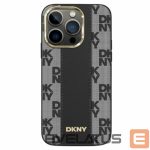 Other Phone Accessory DKNY  DKNY Leather Checkered Mono Pattern MagSafe iPhone 15 Pro Max Case - Black 