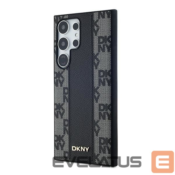 Other Phone Accessory DKNY DKNY Leather Checkered Mono Pattern MagSafe Case for Samsung Galaxy S24 Ultra - Black