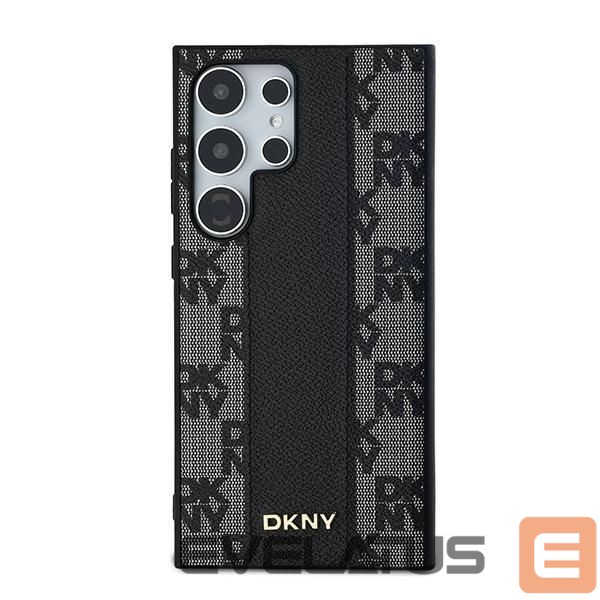 Other Phone Accessory DKNY DKNY Leather Checkered Mono Pattern MagSafe Case for Samsung Galaxy S24 Ultra - Black