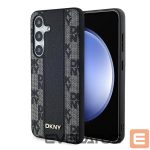 Other Phone Accessory DKNY  DKNY Leather Checkered Mono Pattern MagSafe case for Samsung Galaxy S24 - black 