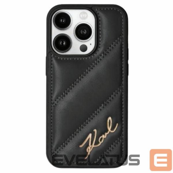 Other Phone Accessory Karl Lagerfeld Karl Lagerfeld Diagonal Quilted Script case for iPhone 13 Pro Max - black
