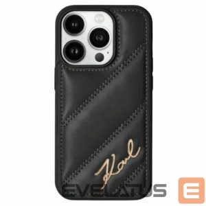 Other Phone Accessory Karl Lagerfeld  Karl Lagerfeld Diagonal Quilted Script case for iPhone 15 Plus / 14 Plus - black 