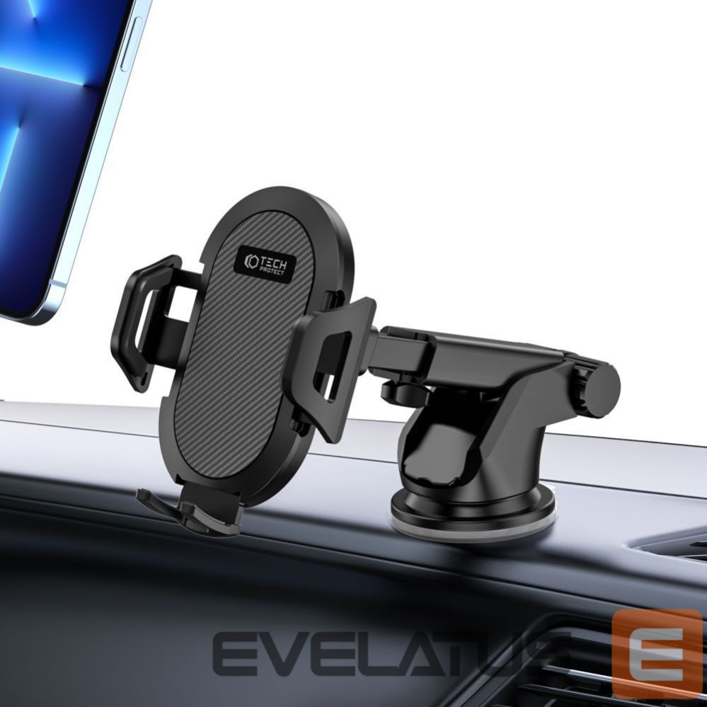 Auto holder Tech-Protect Tech-Protect V1 Car Phone Holder for Windshield/Cockpit - Black