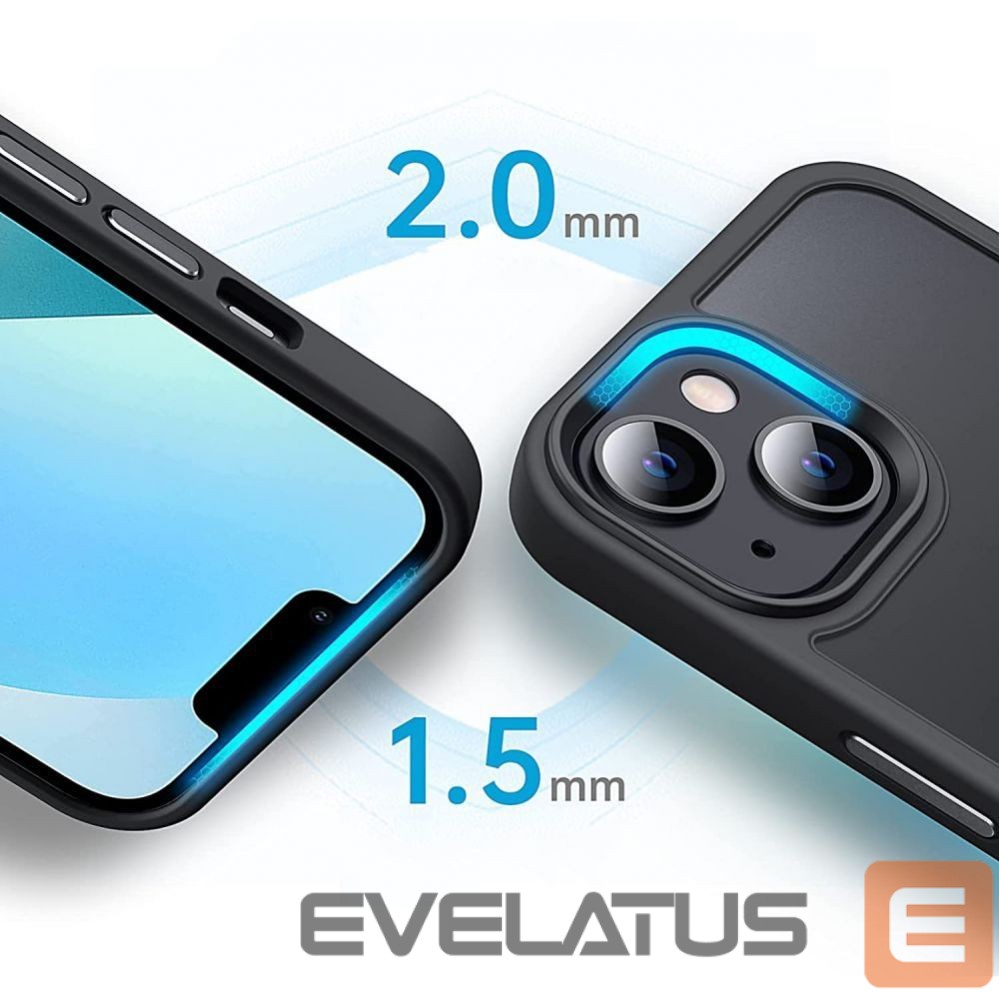 Back panel cover Tech-Protect Black || Semi-transparent
