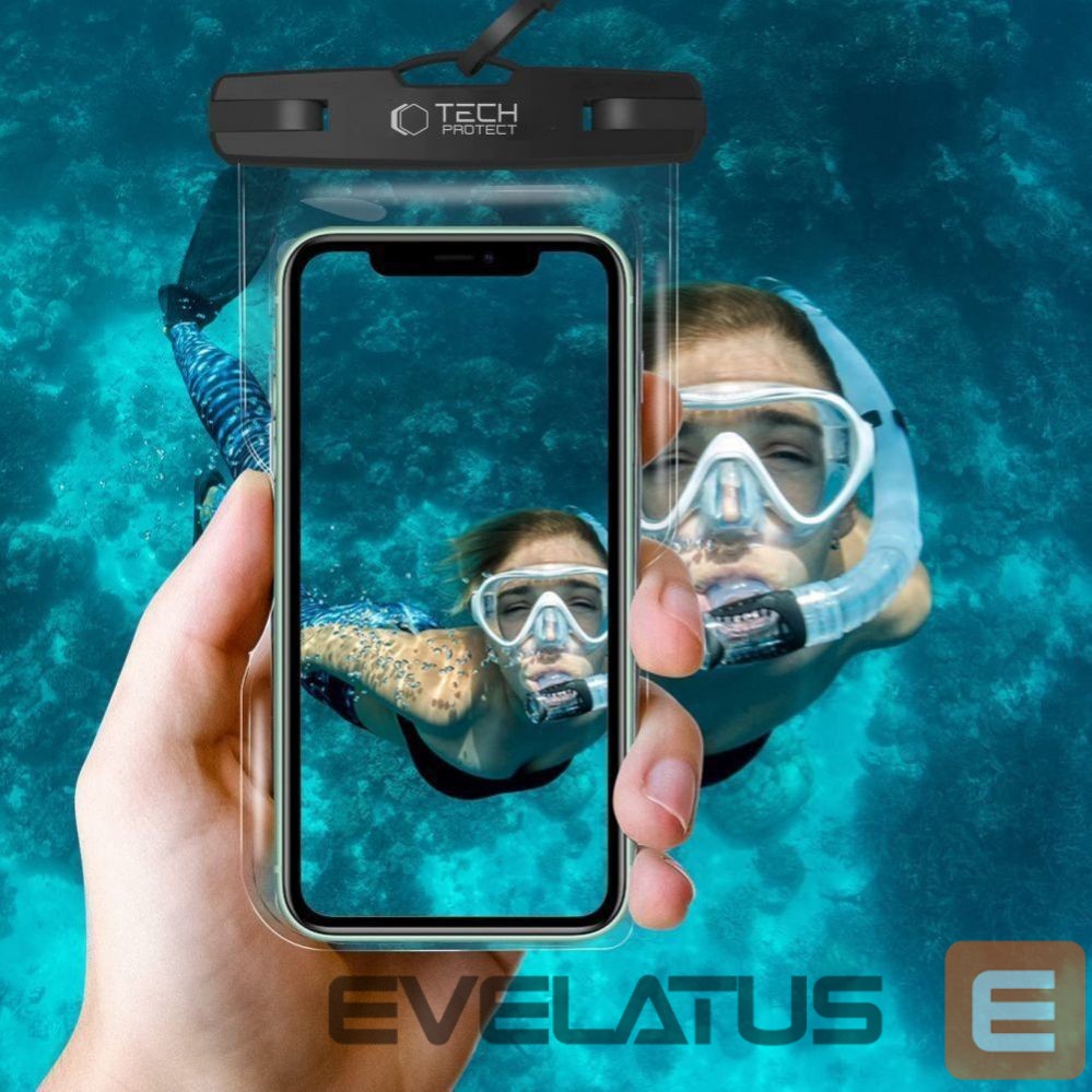 Other Tech-Protect Tech-Protect UWC7 waterproof case universal for smartphones up to 6.9" - black