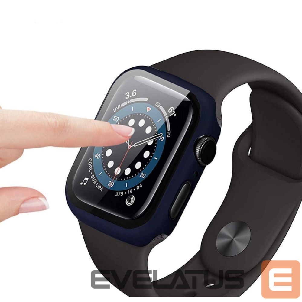 Back panel cover Tech-Protect Tech-Protect Defense360 Case for Apple Watch 7 / 8 / 9 (45mm) - Black