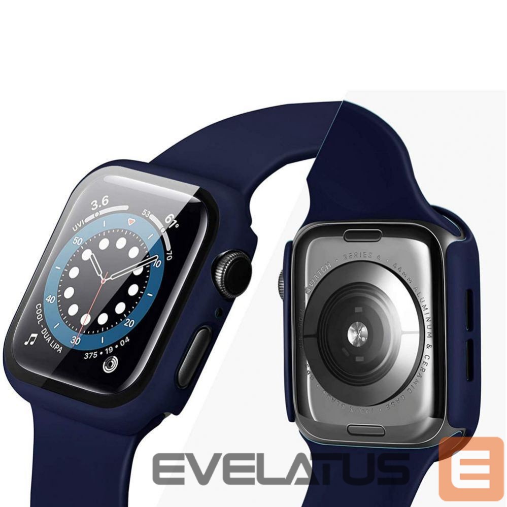 Back panel cover Tech-Protect Tech-Protect Defense360 Case for Apple Watch 7 / 8 / 9 (45mm) - Black