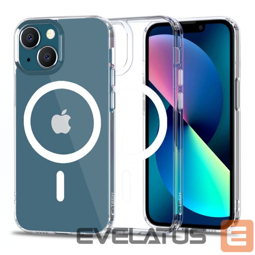 Back panel cover Tech-Protect Tech-Protect MagMat MagSafe iPhone 13 Case - Clear