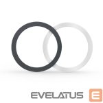 Back panel cover Tech-Protect  Tech-Protect MagMat MagSafe magnetic ring universal - black / silver (2 pcs.) 