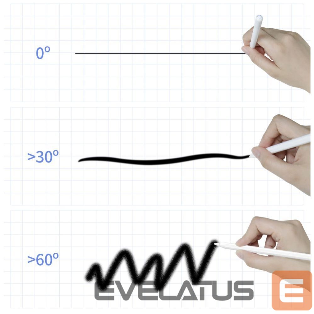 Stylus Tech-Protect Tech-Protect Digital Magnetic Stylus Pen 2 Magnetic for iPad Tablet - White