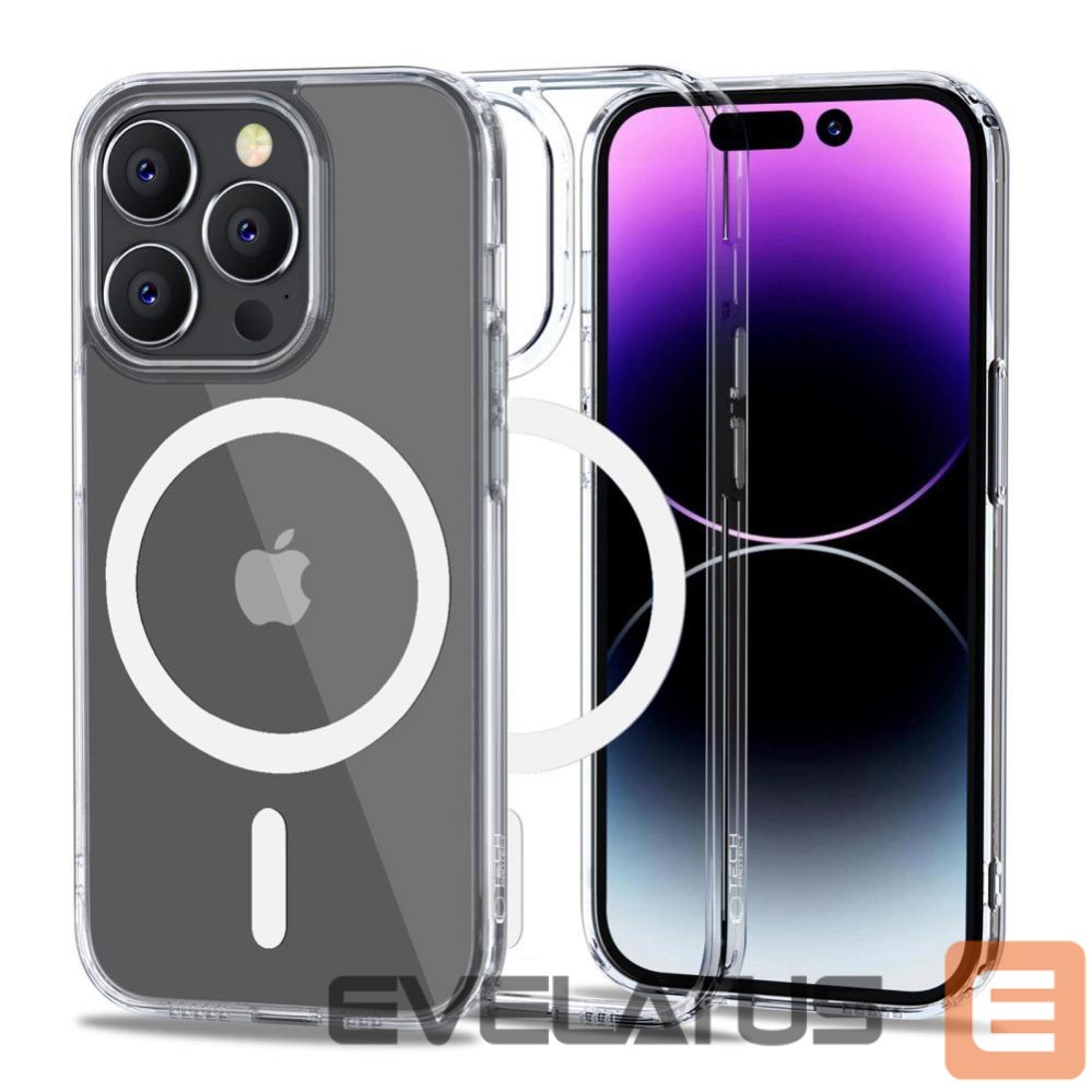Back panel cover Tech-Protect Tech-Protect FlexAir Hybrid MagSafe Case for iPhone 14 Pro Max - Clear
