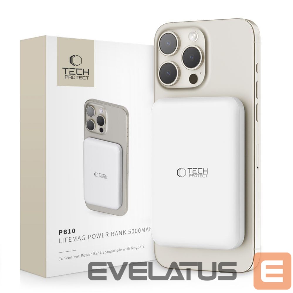 Power bank Tech-Protect White