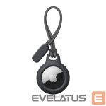 Back panel cover Tech-Protect  Tech-Protect Rough Chain Case for Apple AirTag with Pendant - Black 