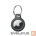Back panel cover Tech-Protect  Tech-Protect Rough Case for Apple AirTag with Ring - Black 