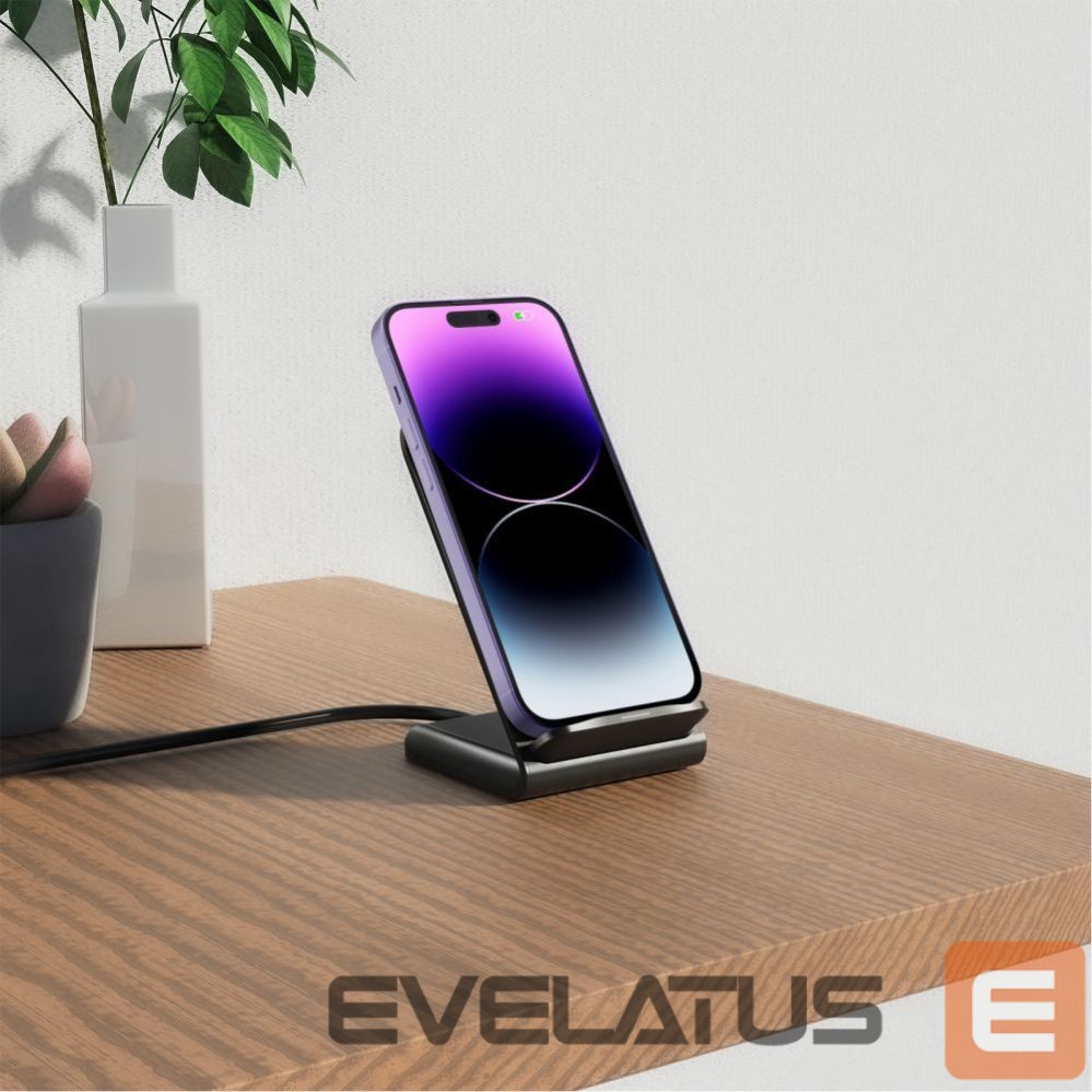 Adapter Tech-Protect Tech-Protect QI15W-S2 inductive charger 15W in the form of a stand - black
