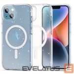 Back panel cover Tech-Protect  Tech-Protect FlexAir Hybrid MagSafe iPhone 13/14 Case - Clear Glitter 