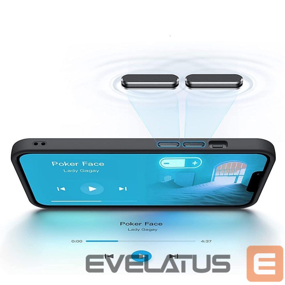 Back panel cover Tech-Protect Black || Semi-transparent