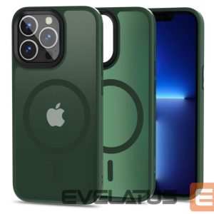Back panel cover Tech-Protect - Tech-Protect MagMat MagSafe iPhone 13 Pro Case - Matte Green 