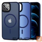 Back panel cover Tech-Protect  Tech-Protect MagMat MagSafe iPhone 13 Case - Matte Navy Blue 