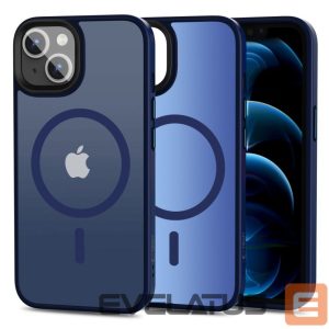 Back panel cover Tech-Protect  Tech-Protect MagMat MagSafe iPhone 13 Case - Matte Navy Blue 