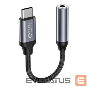 Cable Tech-Protect  mini jack 3.5 mm (female) || USB-C (męski) 