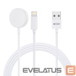 Adapter Tech-Protect  Tech-Protect UltraBoost 2in1 Magnetic Charger with USB-C / Lightning Cables for Apple Watch 1.5m - White 