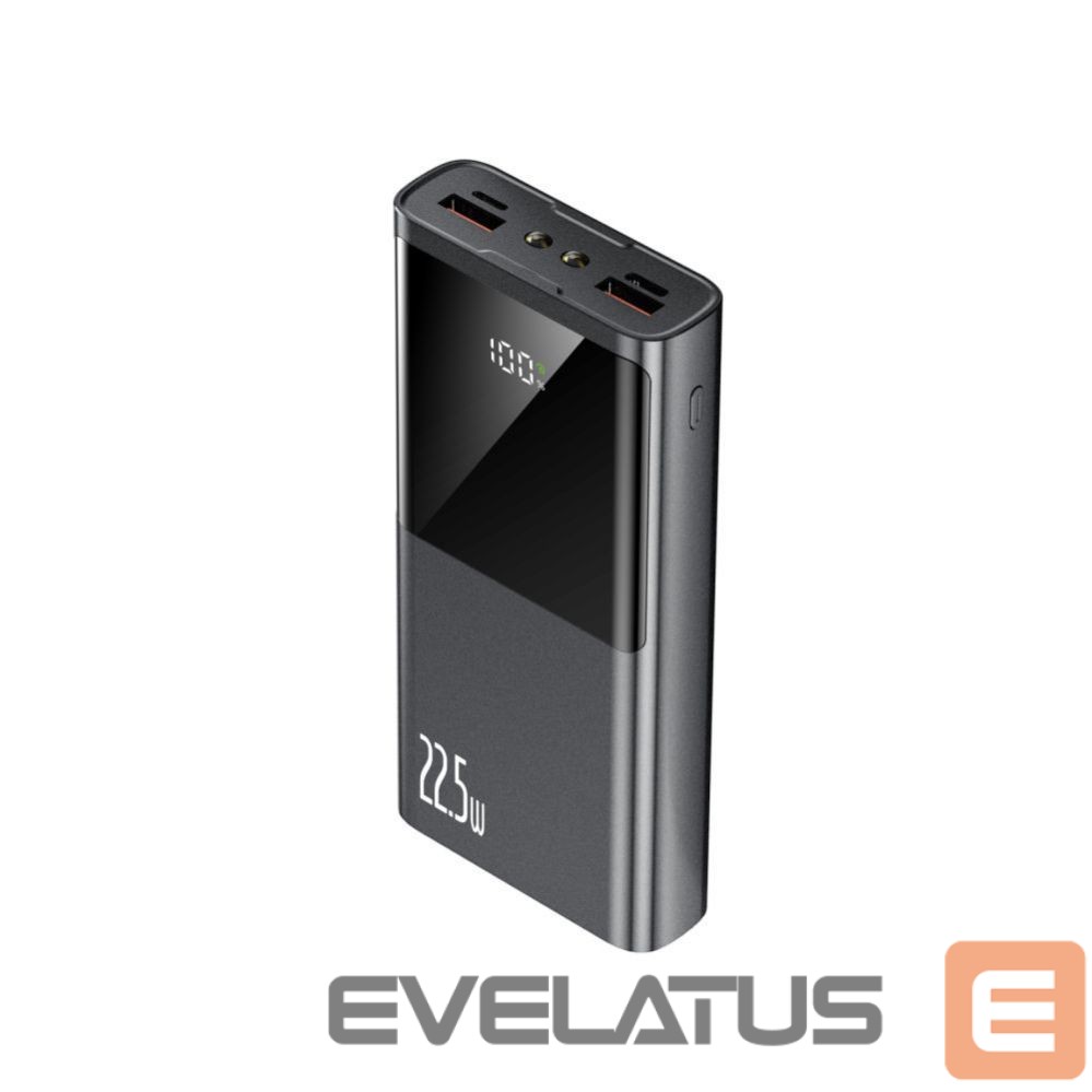 Power bank Tech-Protect Powerbank Tech-Protect PB13 20000mAh 22.5W 2x USB-A / USB-C / Lightning with USB-C / USB-A cable - gray Gray
