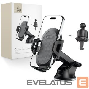 Auto holder Tech-Protect Universal Tech-Protect V5 Car Phone Holder for Cockpit/Air Vent - Black 