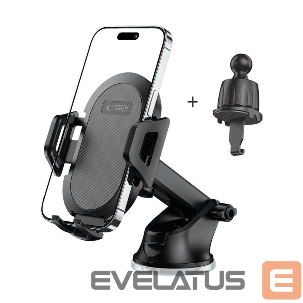 Auto holder Tech-Protect Universal Tech-Protect V5 Car Phone Holder for Cockpit/Air Vent - Black