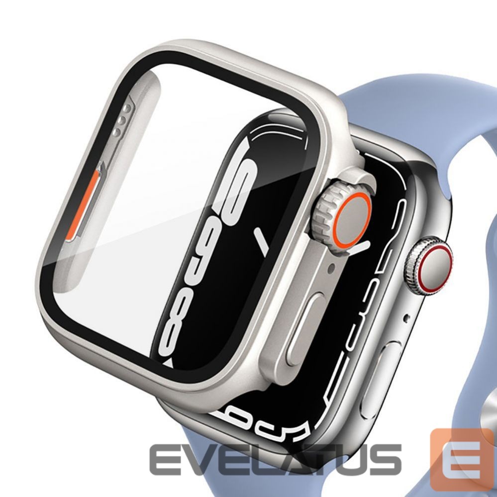 Back panel cover Tech-Protect Tech-Protect Defense360 case for Apple Watch 7 / 8 / 9 (45 mm) - titanium orange