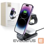Adapter Tech-Protect  Tech-Protect QI15W-A28 MagSafe 3in1 Inductive Charger with Smartphone / Apple Watch / AirPods Stand - Black 