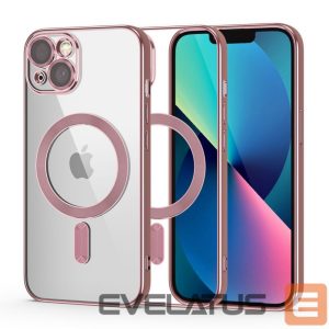 Back panel cover Tech-Protect  Tech-Protect MagShine Line MagSafe iPhone 13 Case - Pink 