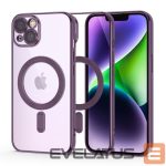 Back panel cover Tech-Protect  Tech-Protect MagShine Line MagSafe iPhone 14 Case - Purple 