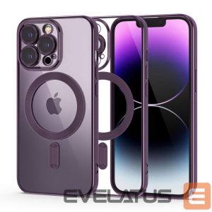 Back panel cover Tech-Protect  Tech-Protect MagShine Line MagSafe iPhone 14 Pro Case - Purple 